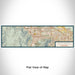 Flat View of Map Custom Palm Desert California Map Enamel Mug in Woodblock