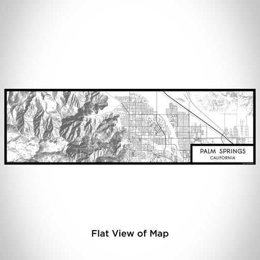 Flat View of Map Custom Palm Springs California Map Enamel Mug in Classic