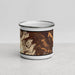 Front View Custom Palm Springs California Map Enamel Mug in Ember