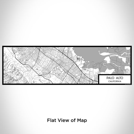 Flat View of Map Custom Palo Alto California Map Enamel Mug in Classic