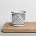 Front View Custom Palo Alto California Map Enamel Mug in Classic on Cutting Board