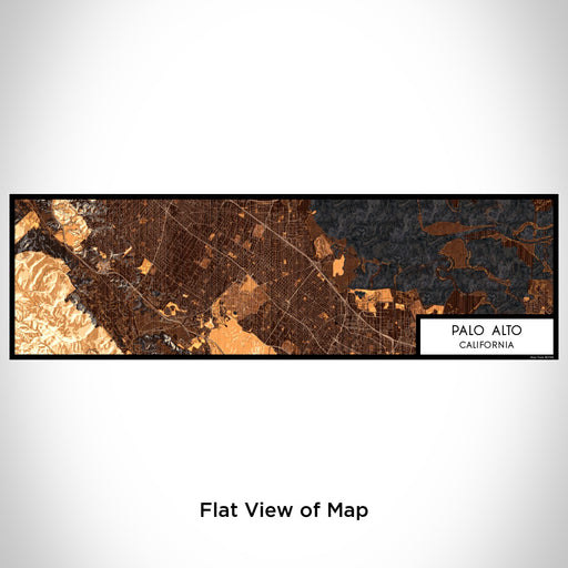 Flat View of Map Custom Palo Alto California Map Enamel Mug in Ember