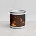 Front View Custom Palo Alto California Map Enamel Mug in Ember