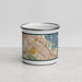 Front View Custom Palo Alto California Map Enamel Mug in Woodblock