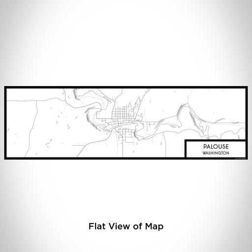 Flat View of Map Custom Palouse Washington Map Enamel Mug in Classic
