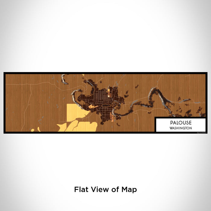 Flat View of Map Custom Palouse Washington Map Enamel Mug in Ember