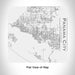 Rendered View of Panama City Florida Map Engraving on 17oz Stainless Steel Insulated Tumbler in White