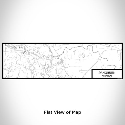 Flat View of Map Custom Pangburn Arkansas Map Enamel Mug in Classic