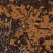 Pangburn Arkansas Map Print in Ember Style Zoomed In Close Up Showing Details