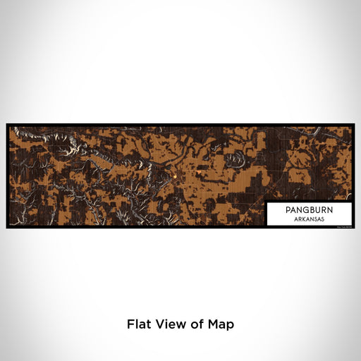 Flat View of Map Custom Pangburn Arkansas Map Enamel Mug in Ember