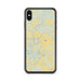 Custom iPhone XS Max Pangburn Arkansas Map Phone Case in Woodblock