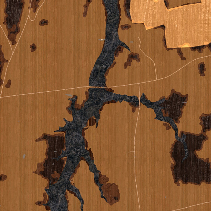 Panton Vermont Map Print in Ember Style Zoomed In Close Up Showing Details
