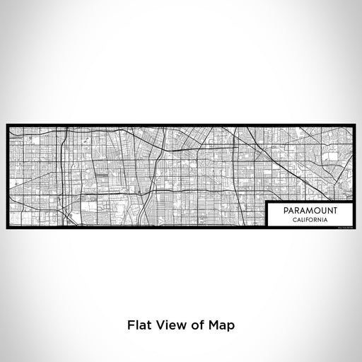 Flat View of Map Custom Paramount California Map Enamel Mug in Classic