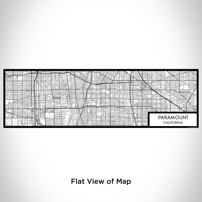 Flat View of Map Custom Paramount California Map Enamel Mug in Classic