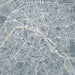 Paris France Map Print in Afternoon Style Zoomed In Close Up Showing Details