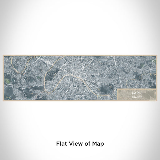 Flat View of Map Custom Paris France Map Enamel Mug in Afternoon