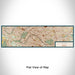 Flat View of Map Custom Paris France Map Enamel Mug in Woodblock