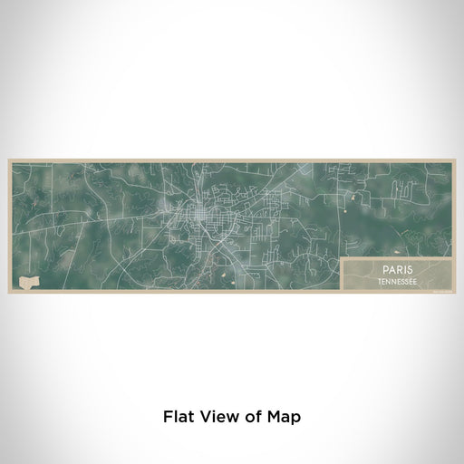 Flat View of Map Custom Paris Tennessee Map Enamel Mug in Afternoon