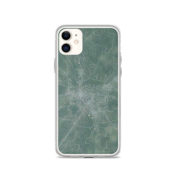 Custom iPhone 11 Paris Tennessee Map Phone Case in Afternoon