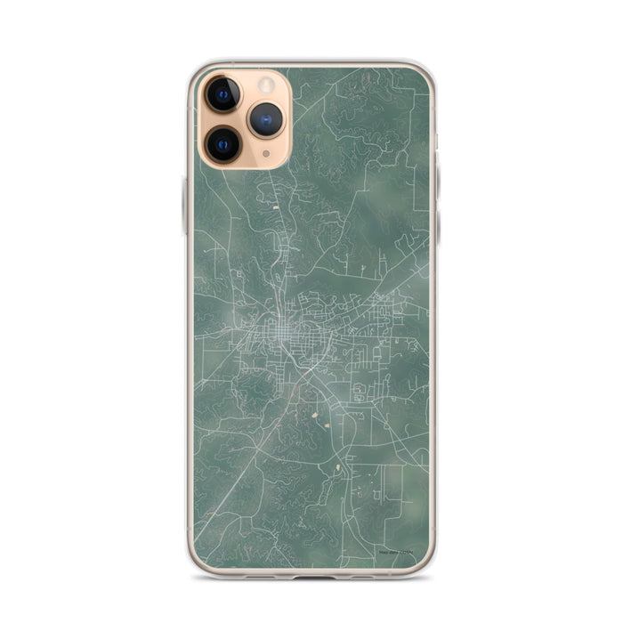 Custom iPhone 11 Pro Max Paris Tennessee Map Phone Case in Afternoon