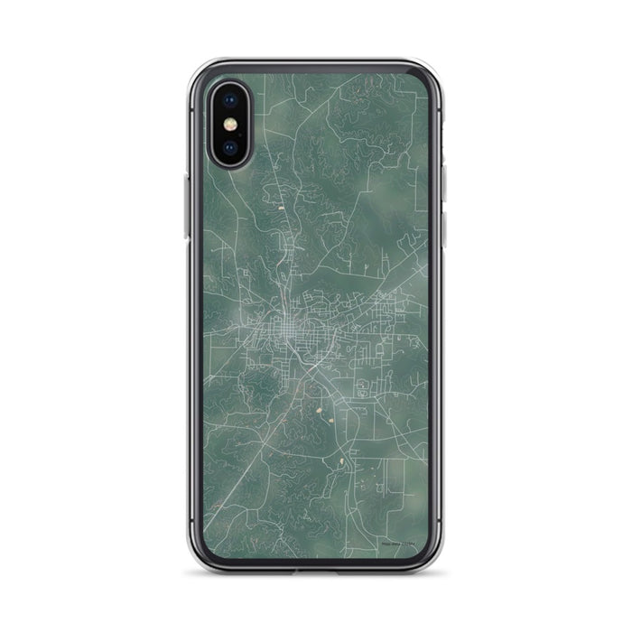 Custom iPhone X/XS Paris Tennessee Map Phone Case in Afternoon
