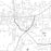 Paris Tennessee Map Print in Classic Style Zoomed In Close Up Showing Details