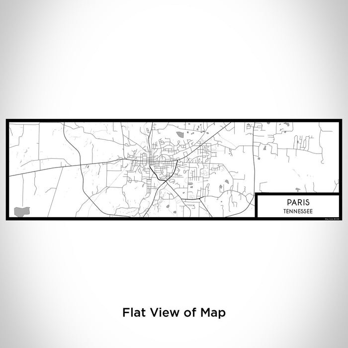 Flat View of Map Custom Paris Tennessee Map Enamel Mug in Classic