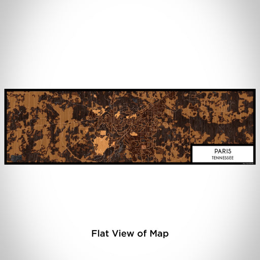 Flat View of Map Custom Paris Tennessee Map Enamel Mug in Ember