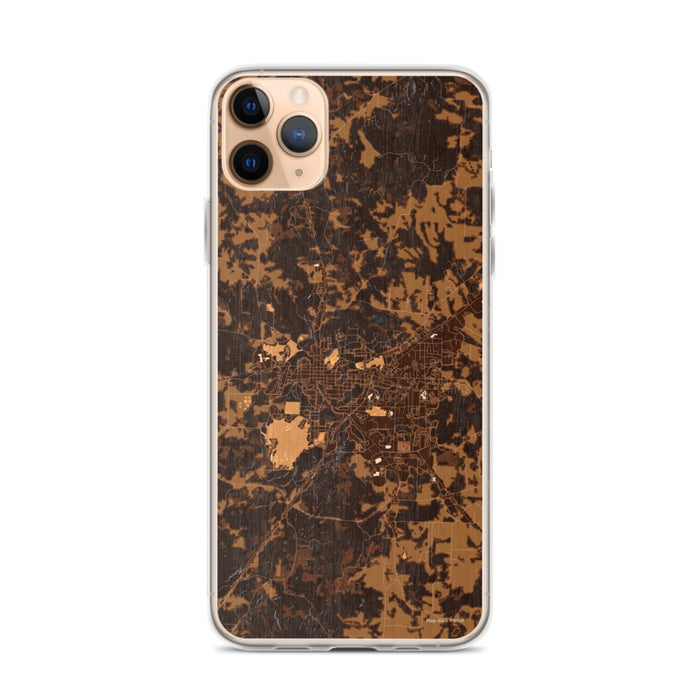 Custom iPhone 11 Pro Max Paris Tennessee Map Phone Case in Ember