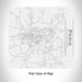 Rendered View of Paris Tennessee Map Engraving on 17oz Stainless Steel Insulated Tumbler in White