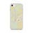 Custom iPhone SE Paris Tennessee Map Phone Case in Woodblock