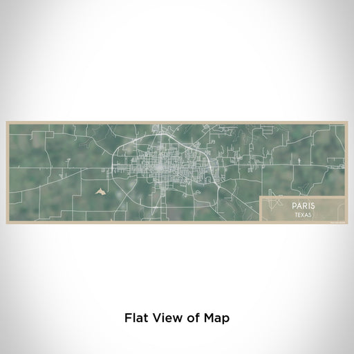 Flat View of Map Custom Paris Texas Map Enamel Mug in Afternoon