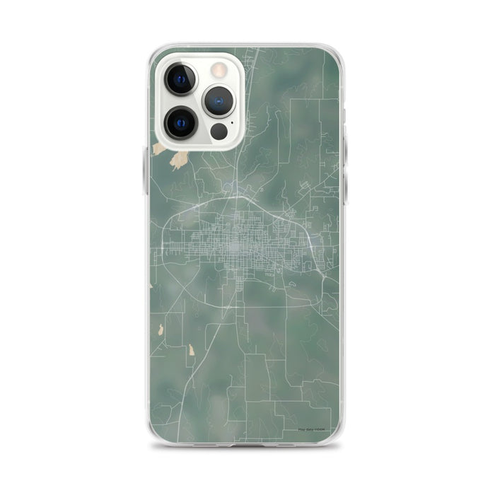 Custom iPhone 12 Pro Max Paris Texas Map Phone Case in Afternoon