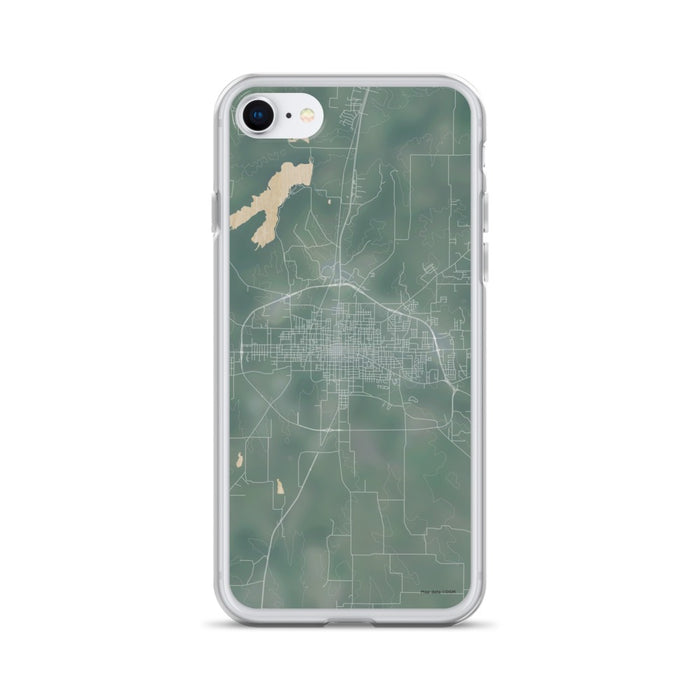 Custom iPhone SE Paris Texas Map Phone Case in Afternoon