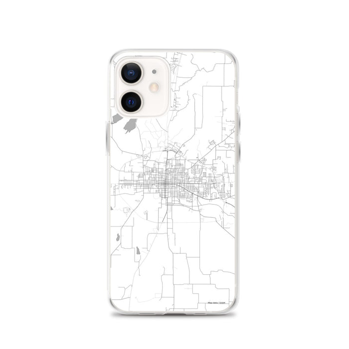 Custom iPhone 12 Paris Texas Map Phone Case in Classic