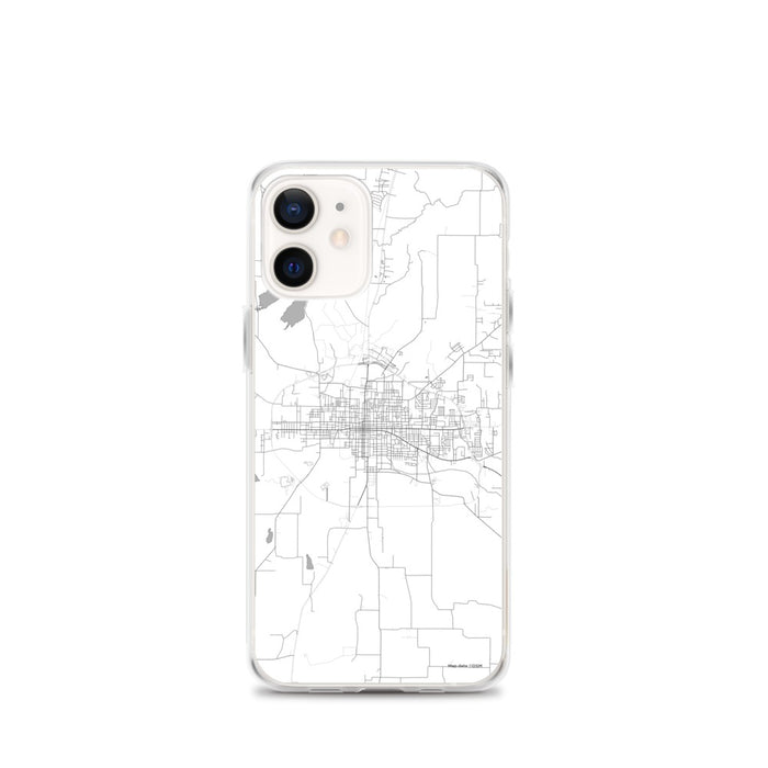 Custom iPhone 12 mini Paris Texas Map Phone Case in Classic