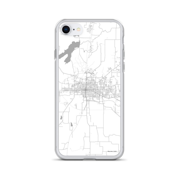 Custom iPhone SE Paris Texas Map Phone Case in Classic