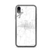 Custom iPhone XR Paris Texas Map Phone Case in Classic