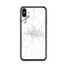 Custom iPhone XS Max Paris Texas Map Phone Case in Classic