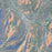 Park City Utah Map Print in Afternoon Style Zoomed In Close Up Showing Details