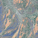 Park City Utah Map Print in Afternoon Style Zoomed In Close Up Showing Details