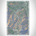 Park City Utah Map Print Portrait Orientation in Afternoon Style With Shaded Background