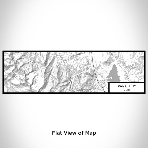 Flat View of Map Custom Park City Utah Map Enamel Mug in Classic