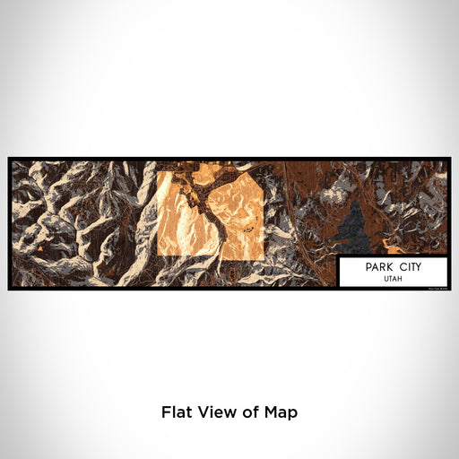 Flat View of Map Custom Park City Utah Map Enamel Mug in Ember