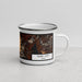 Right View Custom Park City Utah Map Enamel Mug in Ember