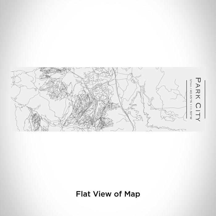 Rendered View of Park City Utah Map Engraving on 10oz Stainless Steel Insulated Cup with Sliding Lid in White