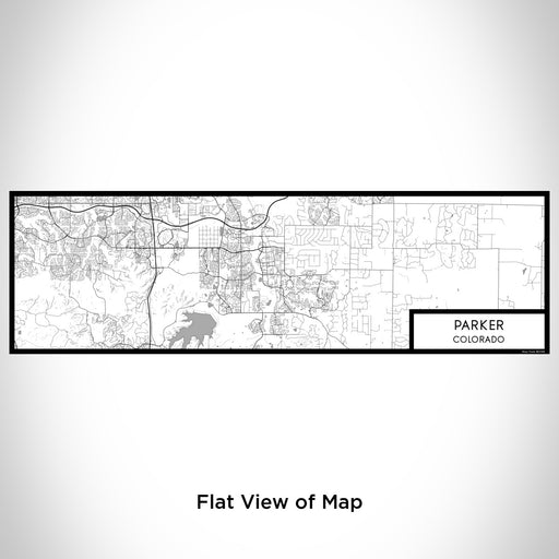 Flat View of Map Custom Parker Colorado Map Enamel Mug in Classic