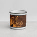 Front View Custom Parker Colorado Map Enamel Mug in Ember