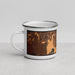 Left View Custom Parker Colorado Map Enamel Mug in Ember