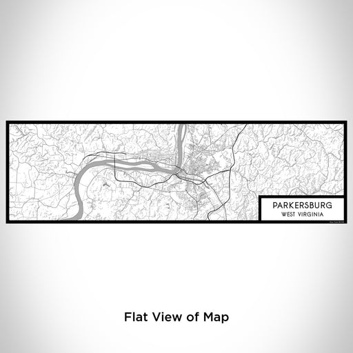 Flat View of Map Custom Parkersburg West Virginia Map Enamel Mug in Classic